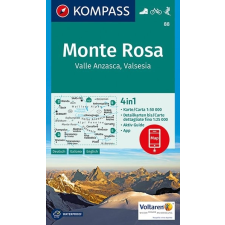 Kompass 88. Monte Rosa turista térkép Kompass 1:50 000 2017 térkép