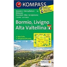 Kompass 96. Bormio turista térkép, Livigno, Valtellina, D/I Kompass térkép