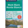 Kompass Mont Blanc turistatérkép + Aktiv Guide