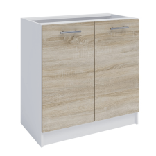 Kondela alsószekrény, tölgy sonoma/fehér, FABIANA S - 80 bútor