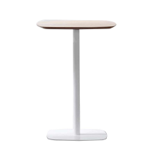 Kondela Bárasztal, tölgy/fehér, MDF/fém, átmérő 60 cm, HARLOV bútor