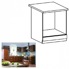 Kondela Beépítő alsószekrény D60ZK, dió Milano, SICILIA bútor