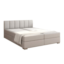 Kondela Boxspring ágy 160x200, világosszürke, RIANA KOMFORT ágy és ágykellék