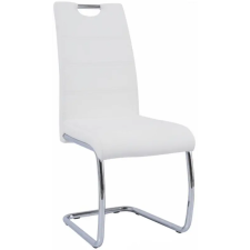 Kondela Étkezőszék, fehér/világos varrat, ABIRA NEW bútor