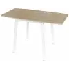 Kondela Étkezőszék, MDF fóliázott/fém, tölgy sonoma/fehér, 60-120x60 cm, MAURO