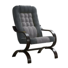 Kondela Fotel, világosszürke/sötétszürke/dió, GURU bútor