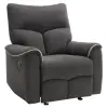 Kondela Relax fotel, sötétszürke/világosszürke, NADER