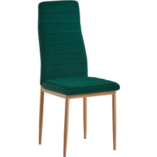 Kondela Szék, smaragd Velvet szövet/tölgy, COLETA NOVA bútor