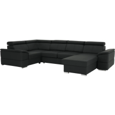 Kondela Ülőgarnitúra, sötétszürke, jobbos kivitel, SEGORIA ROH U bútor