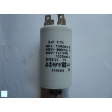  Kondenzátor 3µF. 450V sarus+csavar Ø30x57mm. beépíthető gépek kiegészítői