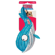 KONG Cuteseas bálna csipogó kutyajáték L: 29,8x19,8 cm játék kutyáknak