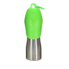KONG H2O  rozsdamentes  palack  zöld tetővel 700 ml  kutya itató vizespalack kutyatál