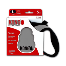  KONG Terrain szürke automata póráz több méretben nyakörv, póráz, hám kutyáknak