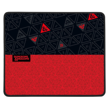 Konix - DUNGEONS & DRAGONS Gaming Egérpad 49x49x270mm, Fekete-Piros egérpad