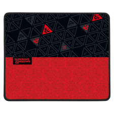 Konix - DUNGEONS &amp; DRAGONS Gaming Egérpad 49x49x270mm, Fekete-Piros asztali számítógép