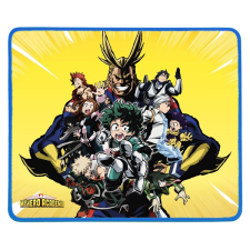 Konix - MY HERO ACADEMIA "U.A 1.A" Gaming Egérpad 320x270mm, Sárga-Mintás egérpad