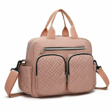 KoNo Baba-mama praktikus UNISEX pelenkázótáska -pink pelenkázótáska