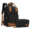 KoNo Multi-Compartment Laptop Hátizsák – fekete-barna
