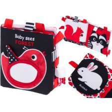  Kontrasztos babakönyv, puha könyv, csendes könyv, textilkönyv gyermek- és ifjúsági könyv