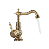 Konyhai csaptelep, antik bevonat, 360¬∞ forgás, antik sárgaréz S
