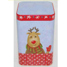 Konyhai fémdoboz 72x72x98mm, Xmas Party papírárú, csomagoló és tárolóeszköz