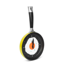  Konyhai serpenyő falióra - Sárga falióra