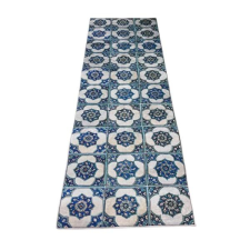  Konyhai Szőnyeg kék csempe mintával 60x180cm lakástextília