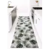  Konyhai szőnyeg Lux Mat 65x200cm Zöld Pálmás