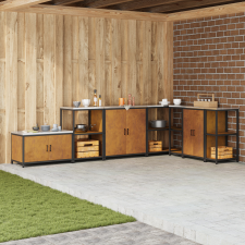  Konyhai tárolópolc Rozsdás 60 x 50 x 92 cm Viharvert acél bútor