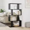  Könyvespolc 4 szintes 70 x 24 x 129 cm Szerelt Fa Fekete tölgy