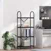  Könyvespolc Fekete tölgy 60 x 30 x 146 cm Faanyag