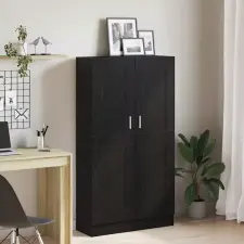  Könyvespolc Fekete tölgy 82,5 x 30,5 x 150 cm Faanyag bútor