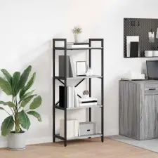  Könyvespolc Szürke Sonoma 56 x 34 x 133,5 cm Faanyag bútor