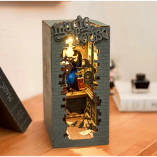  Könyvkuckó Varázsház 3D fa puzzle modell - Book Nook puzzle, kirakós
