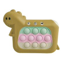 Konzol típusú interaktív játék, stresszoldó, 4 játékmód, +3 év, dinoszaurusz modell, sárga elektronikus játék