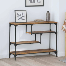 Konzolasztal polcokkal Régi fa 100 x 30 x 75 cm Faanyag bútor