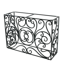  Konzolasztal szecessziós bútorok, fekete kovácsoltvas, elektrosztatikus terepfestés, prémium felületek, MC7 bútor