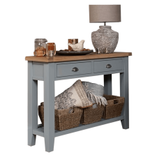  Konzolasztal, szürke/világos dió, JEREVAN bútor