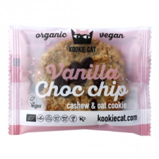  Kookie Cat bio vegán kesudiós zabkeksz vanília-csoki 50 g csokoládé és édesség