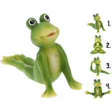 Koopman Jógázó béka figura variációk, 4 féle választható kivitel 1db 14 cm dekorációs kellék