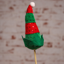Koopman Karácsonyi elf manósapka betűzős 46 cm dekorációs kellék