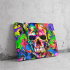  Koponya Vibráló Mintákban - Pop Art Vászonkép