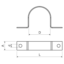 Kopos 3616 A S Védőcső bilincs 20,9 mm villanyszerelés