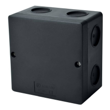 Kopos Elektro Kötődoboz fekete IP66 halogénmentes, UV-álló, KSK 100 FA Kopos villanyszerelés