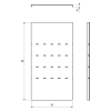 Kopos NVKO 90X50X62 S Fedél süllyedő idom 90°