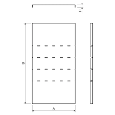 Kopos NVKO 90X50X62 S Fedél süllyedő idom 90° villanyszerelés