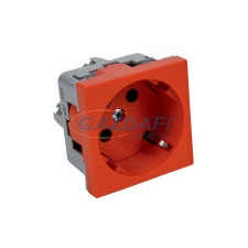 Kopos QS 45X45 C BB QUADRO 2P+f Schuko dugalj piros + gyerekvédelemmel villanyszerelés