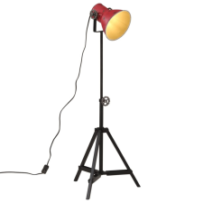 kopott piros állólámpa 25 W 35x35x65/95 cm E27 világítás