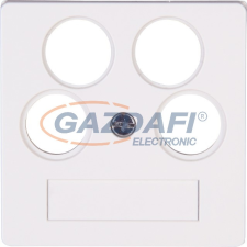 Kopp 491829003 HK07 fedlapTV/RF/2xSAT, fehér villanyszerelés
