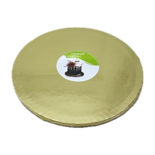 Kör alakú Tortadob - Arany (30 cm) Virágmintával sütés és főzés